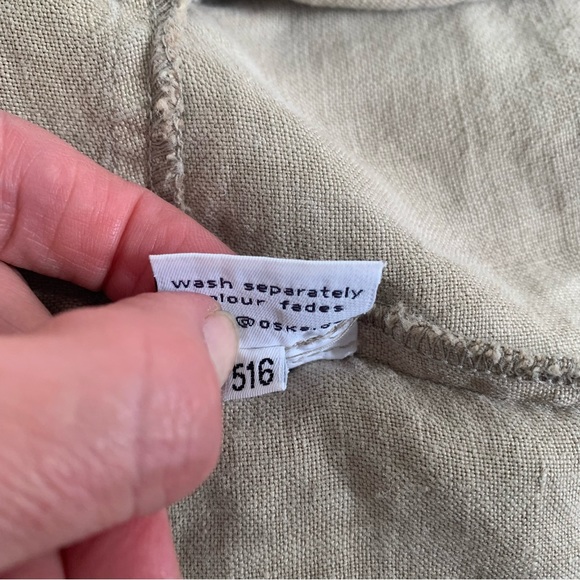 OSKA Linen Summer Jacket Size 2 UK 12 Ecru Lagenlook Artisan - Picture 12 of 12
